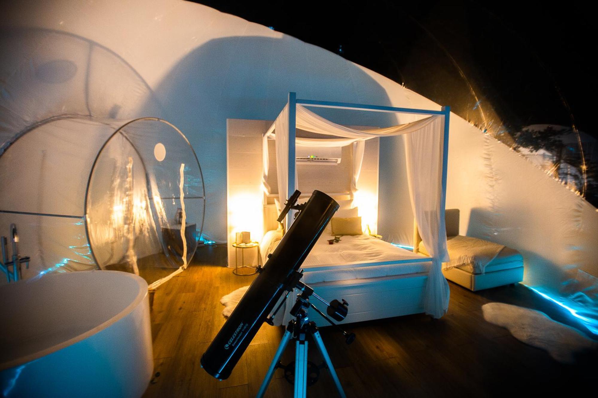 Burbujas Astronomicas Albarari Sanxenxo Hotel Exterior photo